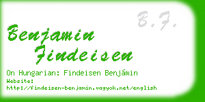 benjamin findeisen business card